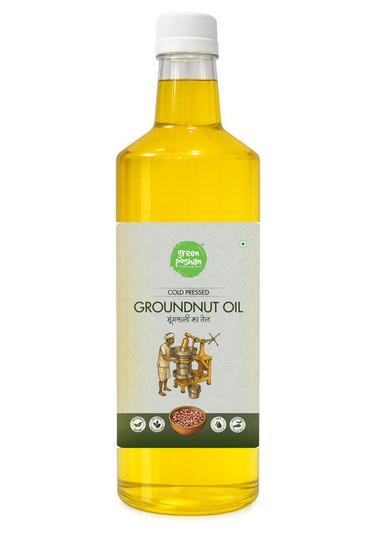 Cold-Pressed Groundnut Oil – front